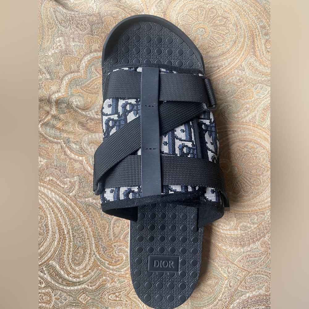 RIGHT FOOT ONLY- Dior Alpha Sandal in Trotter Oblique Monogram Men’s 44